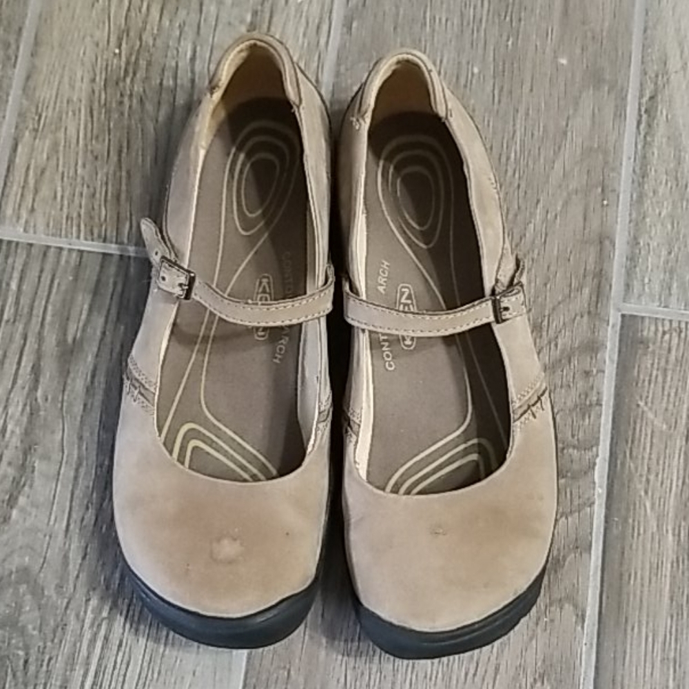 KEEN Delancey Mary Jane Leather Contour Arch Shoes